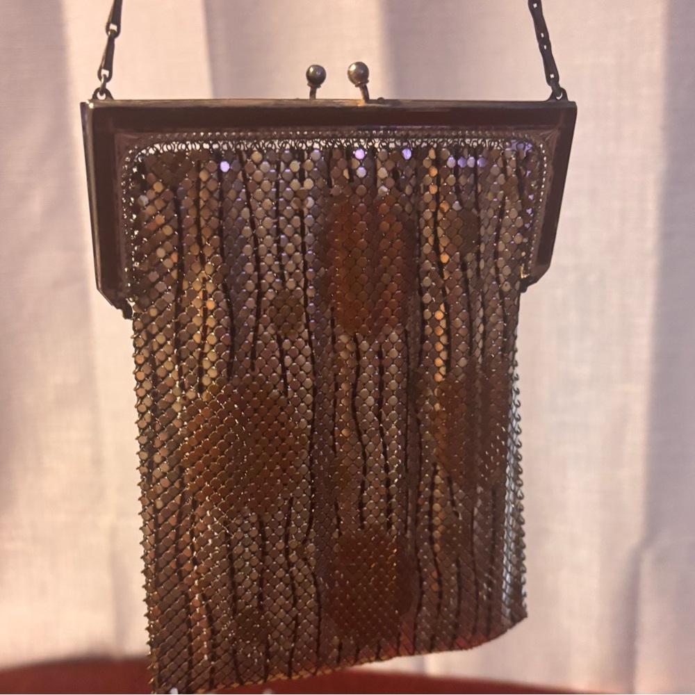 Vintage Silver Mesh Evening Bag